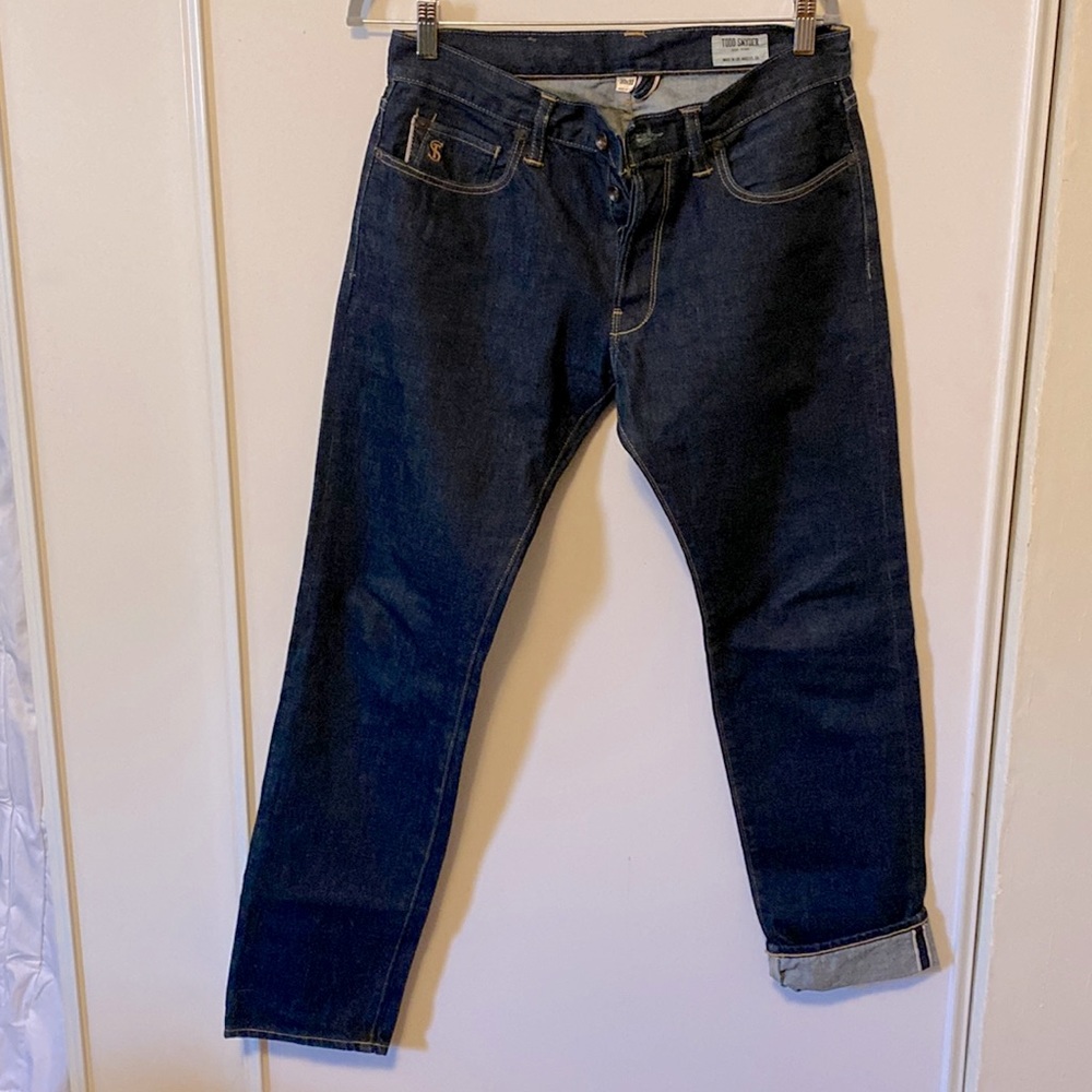 Todd Snyder Straight Fit Selvidge Jean in Indigo Rinse, New